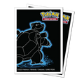Tcg Ultra Pro: Neon Kanto 105ct APEX DECK PROTECTOR Sleeves Blastoise for Pokémon