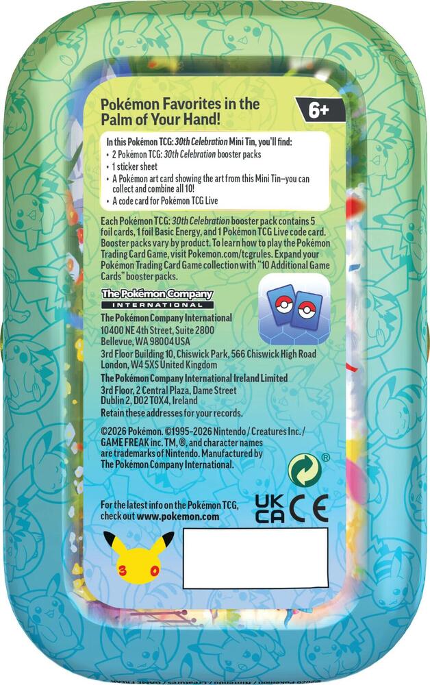 Tcg pokemon: 30th Celebration Mini Tin Day Espeon