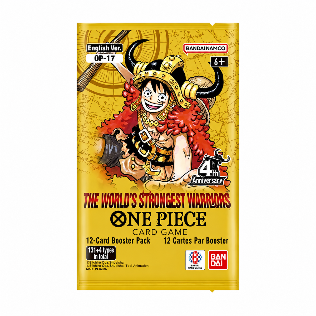 One Piece Card Game: Op 17 The World’s Strongest Warriors Booster pack