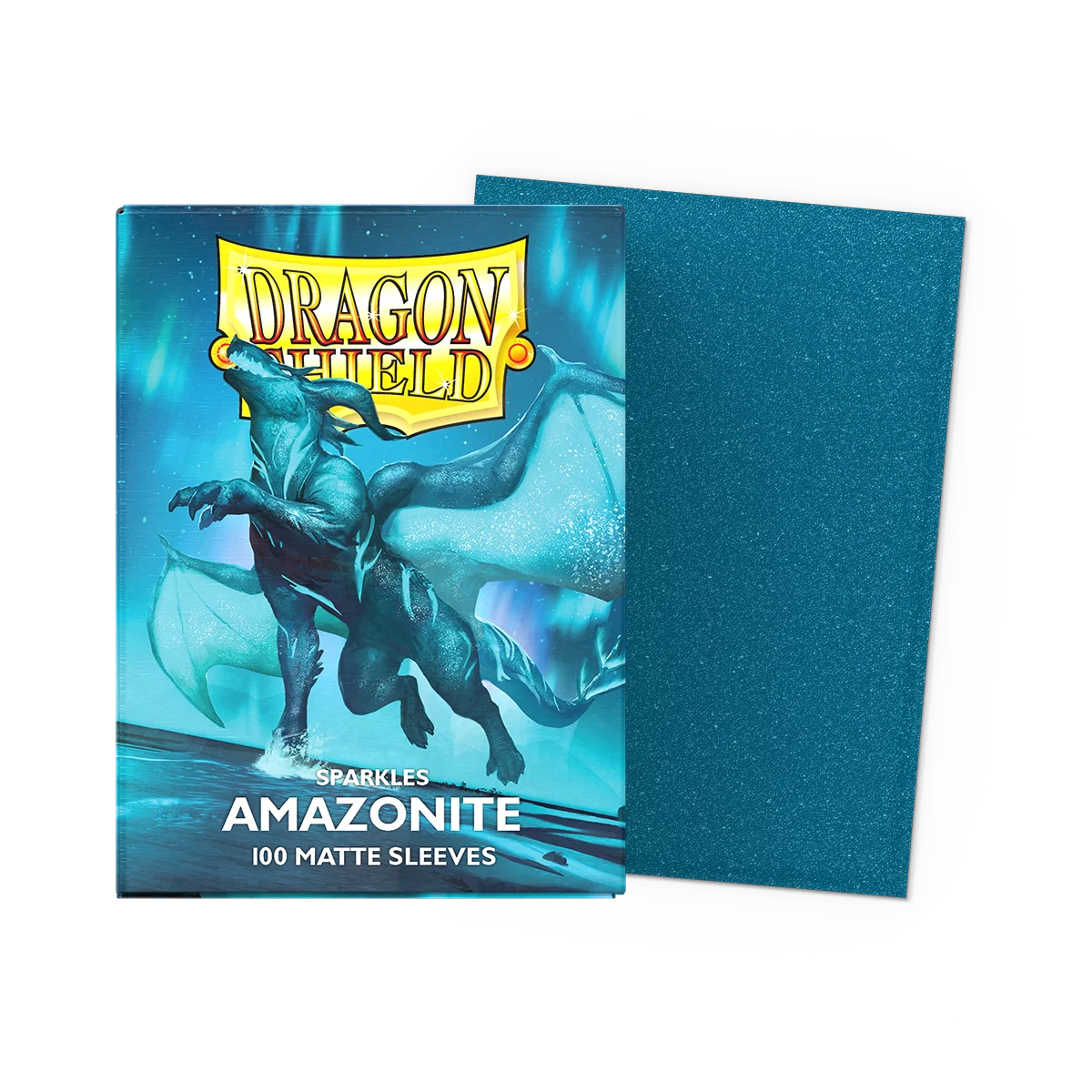Dragon Shield Sleeves: Standard Matte Sparkles Amazonite 100 ct