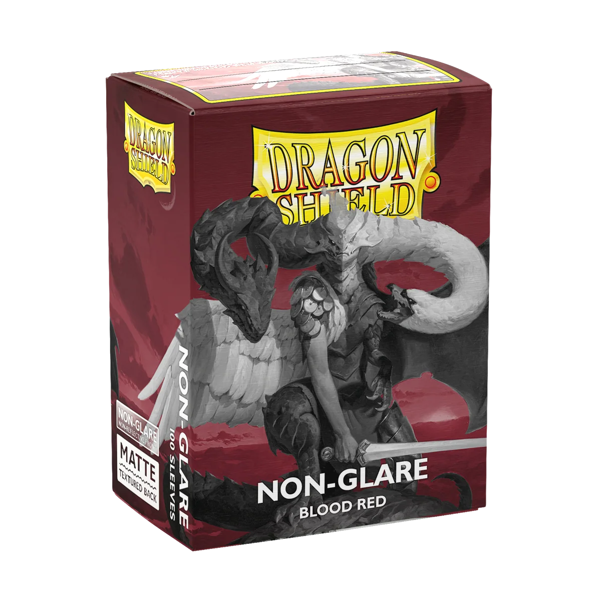Dragon Shield Sleeves: Standard Matte Non Glare Blood Red 100 ct