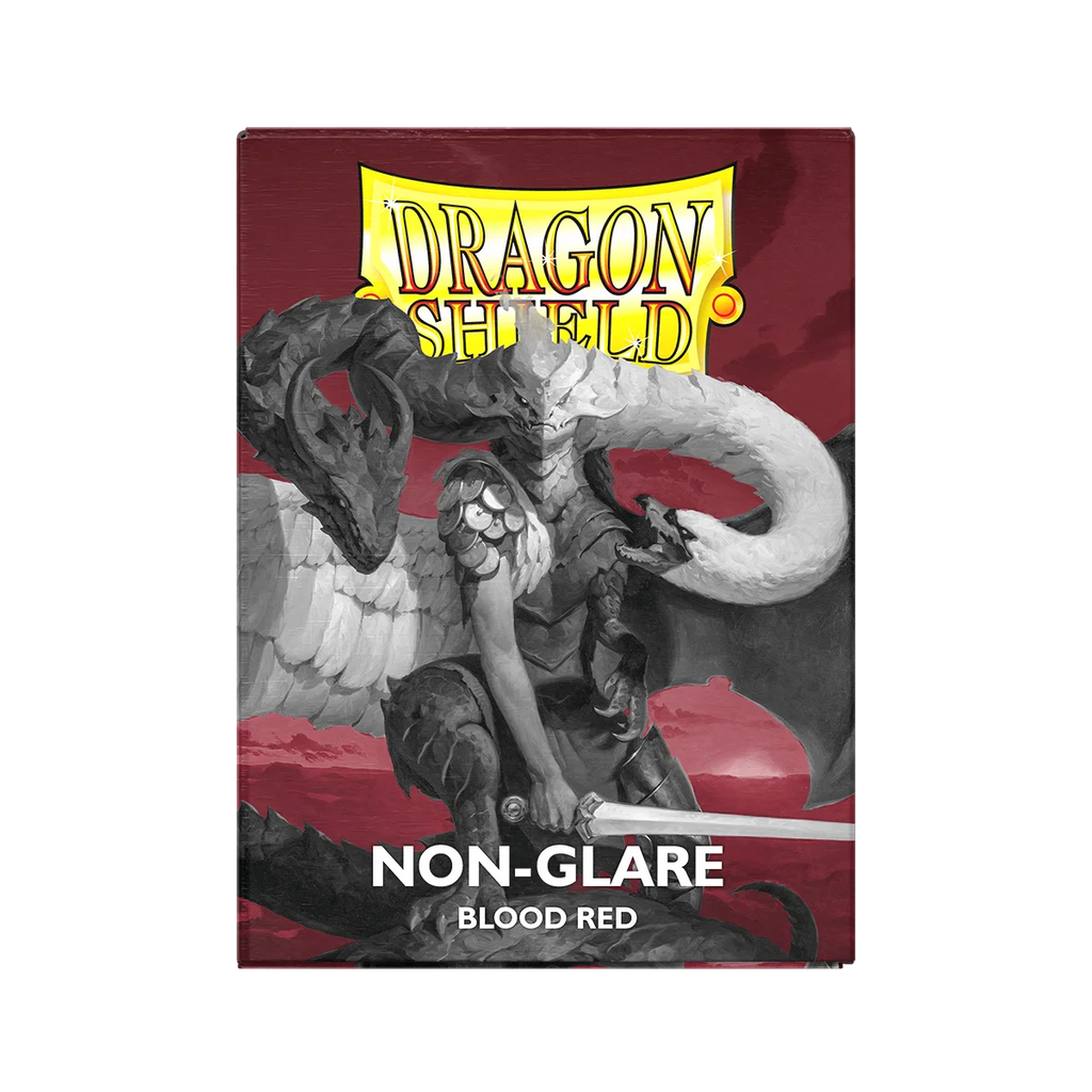 Dragon Shield Sleeves: Standard Matte Non Glare Blood Red 100 ct