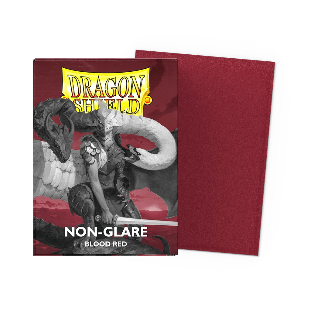 Dragon Shield Sleeves: Standard Matte Non Glare Blood Red 100 ct