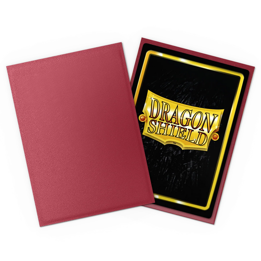 Dragon Shield Sleeves: Standard Matte Non Glare Blood Red 100 ct