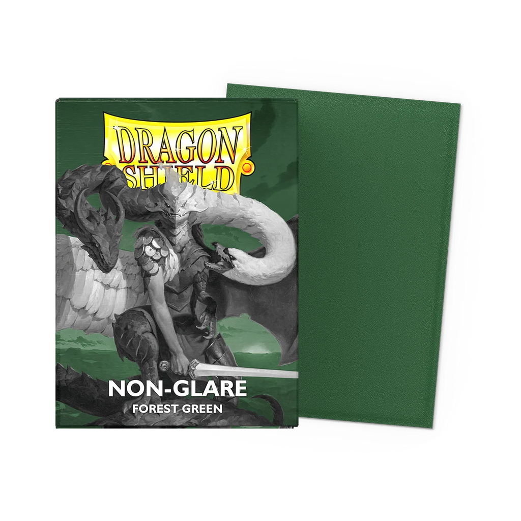 Dragon Shield Sleeves: Standard Matte Non Glare Forest Green 100 ct