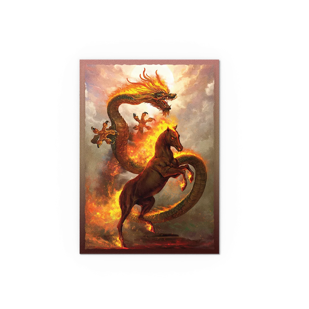 Dragon Shield Sleeves: Standard DUAL Matte Fire Horse 2026 Art Limited Edition 100 ct