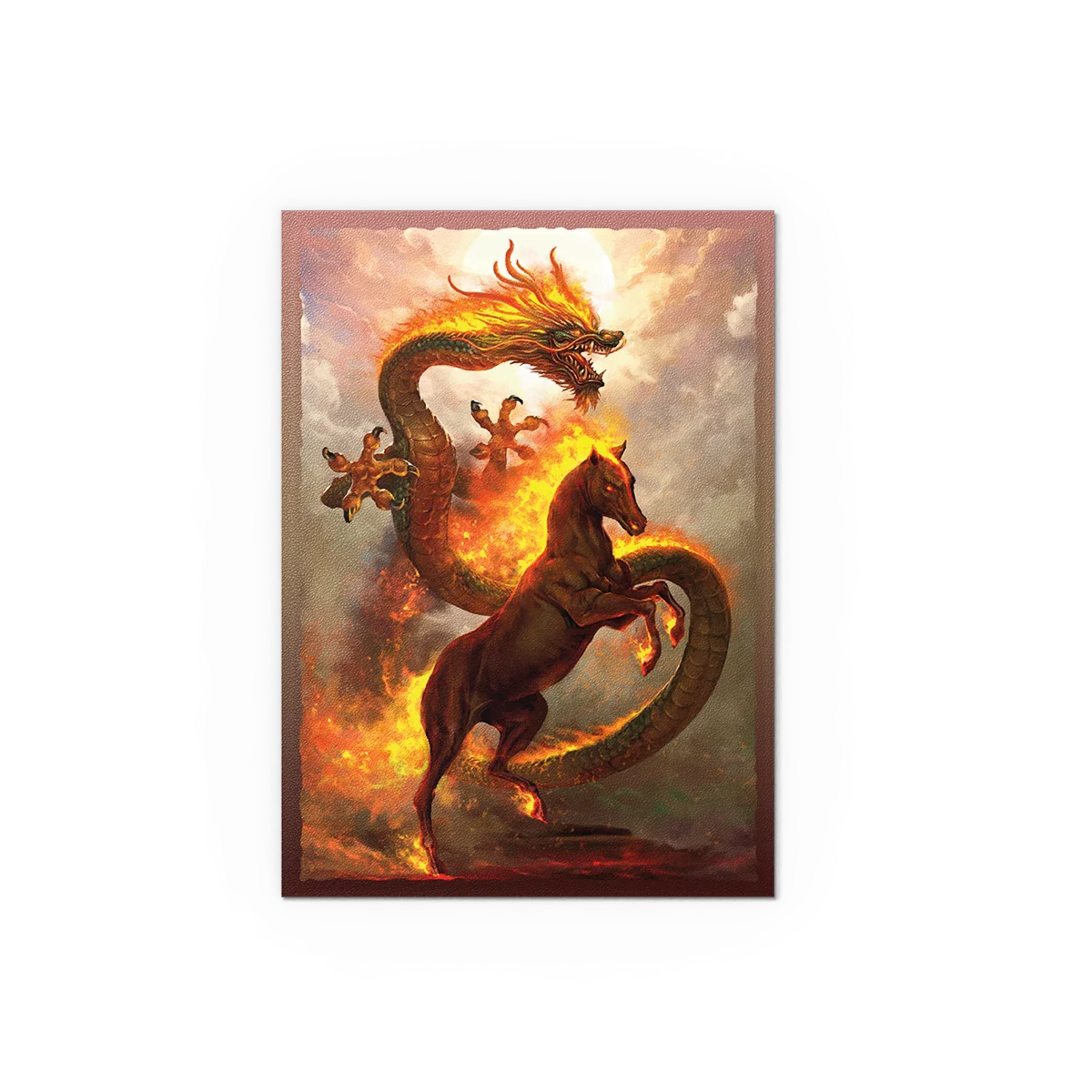 Dragon Shield Sleeves: Standard DUAL Matte Fire Horse 2026 Art Limited Edition 100 ct