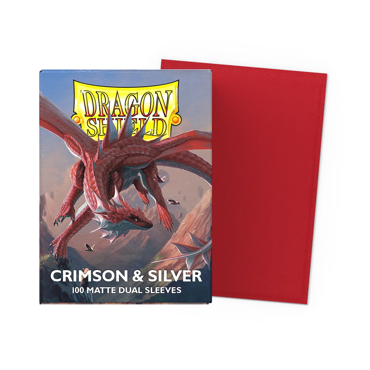 Tcg dragon shield: Crimson & Silver Matte Dual Sleeves