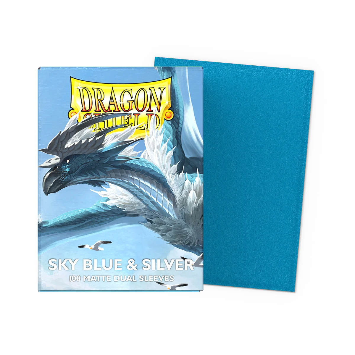 Tcg dragon shield: Sky Blue & Silver Matte Dual Sleeves