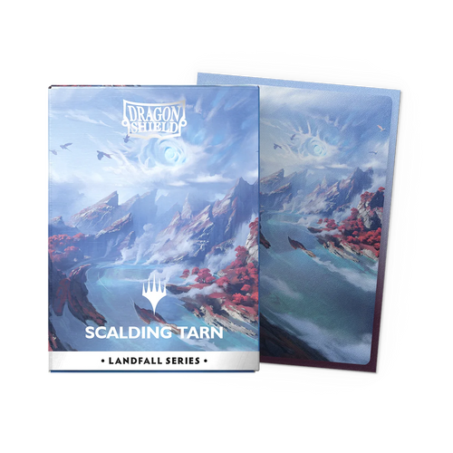 Dragon Shield Sleeves: Standard DUAL Matte MTG Landfall Series-Scalding Tarn Art 100 ct