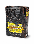 Dragon Shield Black Matte Sleeves Japanese Size x60