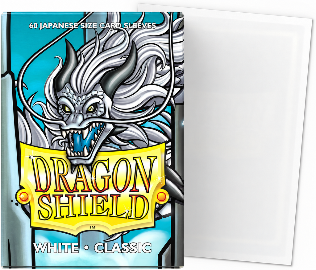 Dragon Shield Japanese Size white classic x60