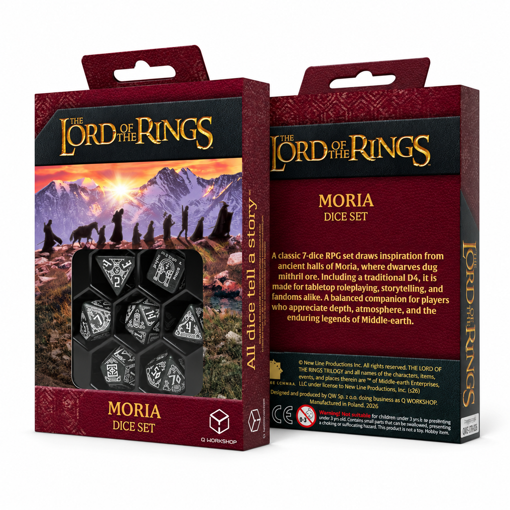 The Lord of the Rings: Moria Glow in the dark Dice Set