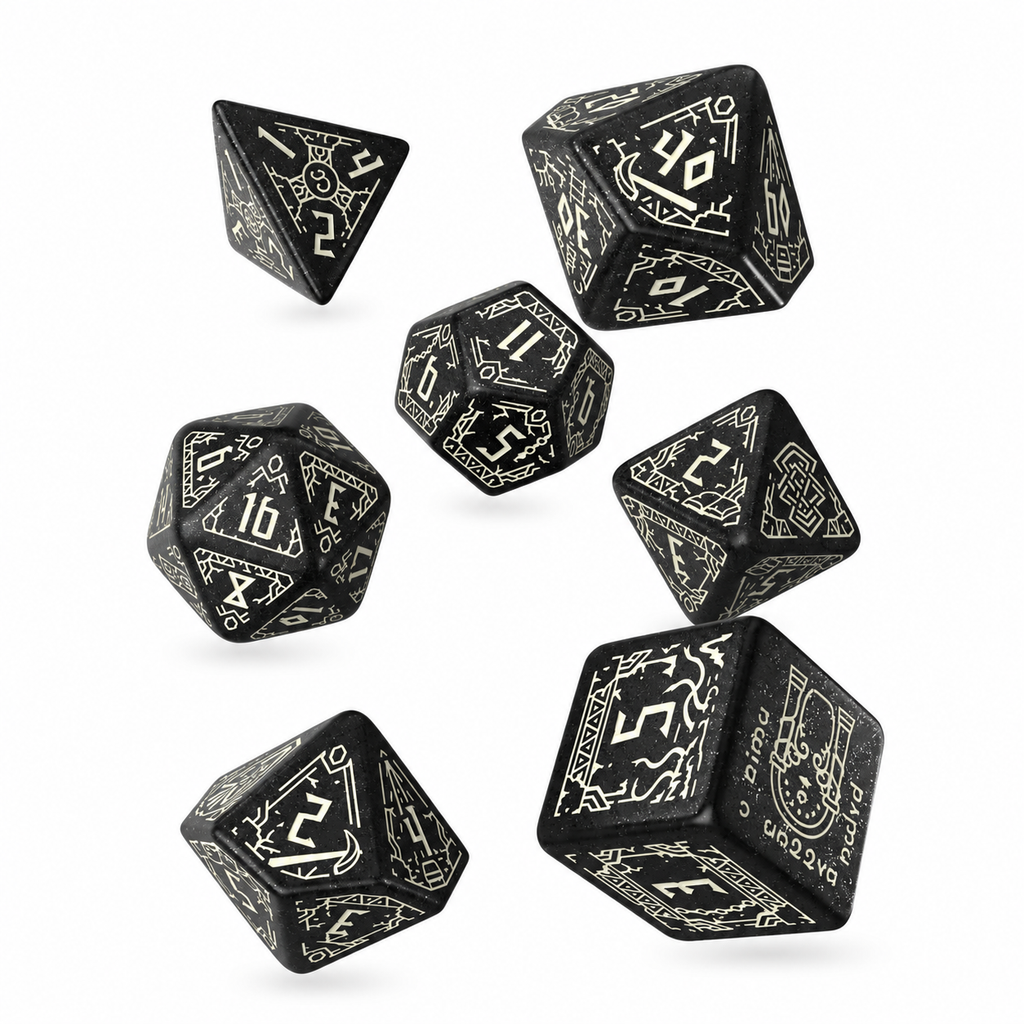The Lord of the Rings: Moria Glow in the dark Dice Set