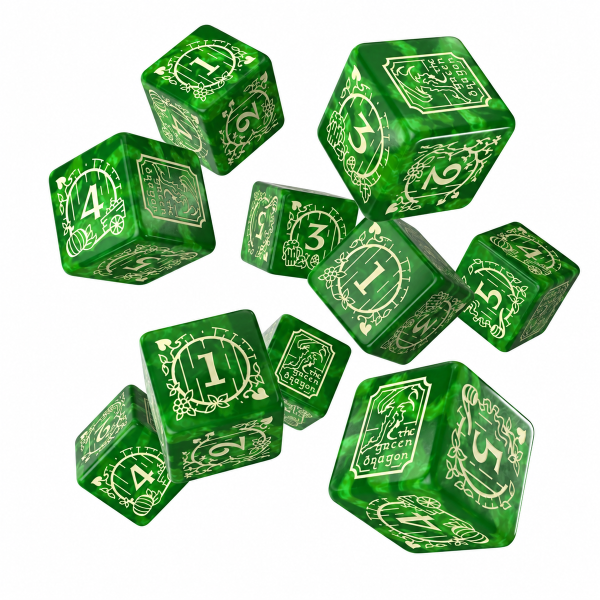 The Lord of the Rings: Shire 10xD6 Dice Set