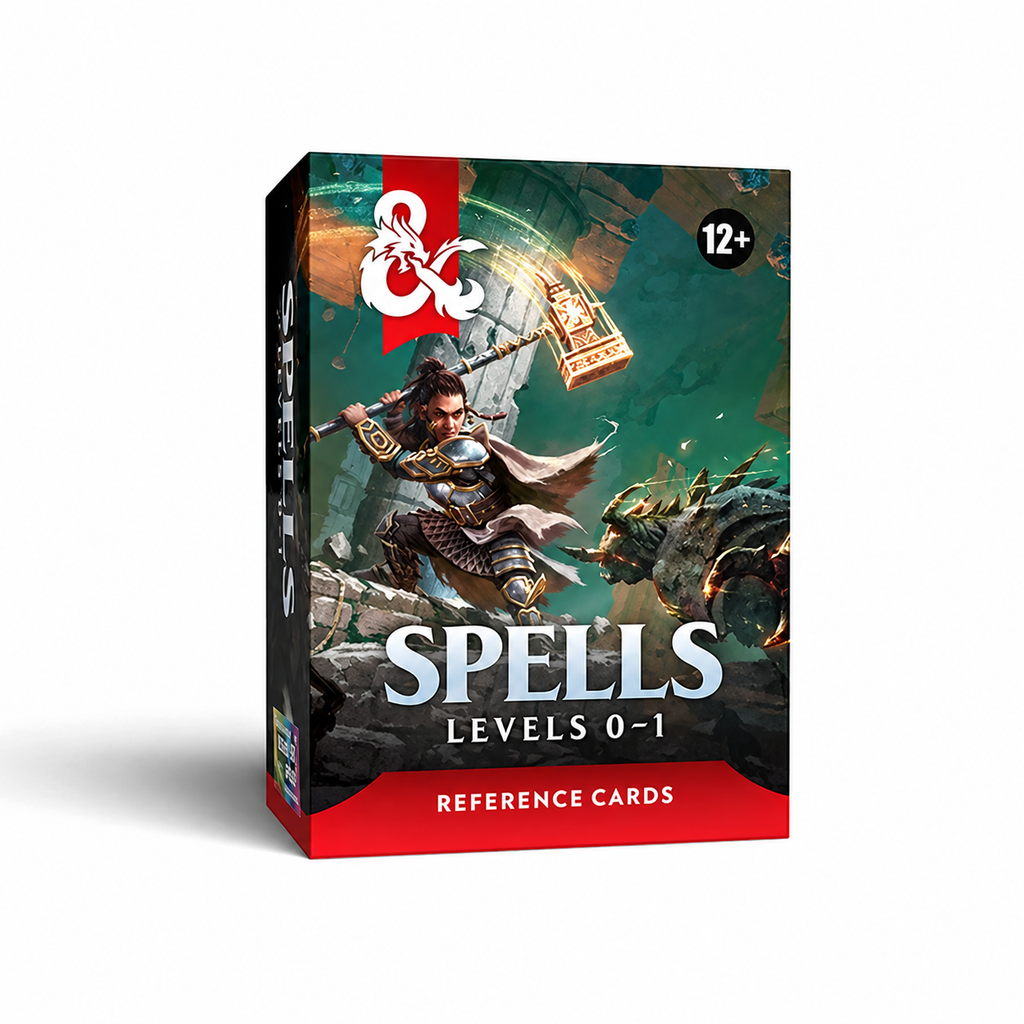 D&D 5e: Reference Cards Trove Spells 0-1