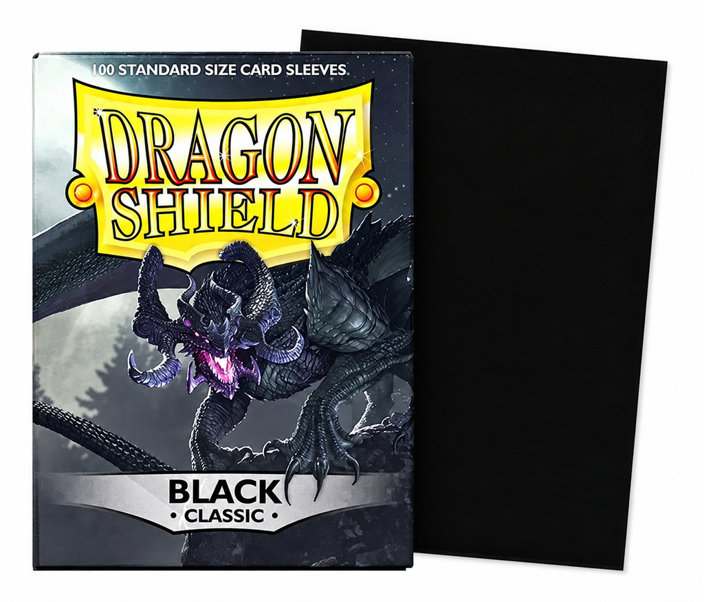 Dragon shield Sleeves: Standard Classic Black 100 ct