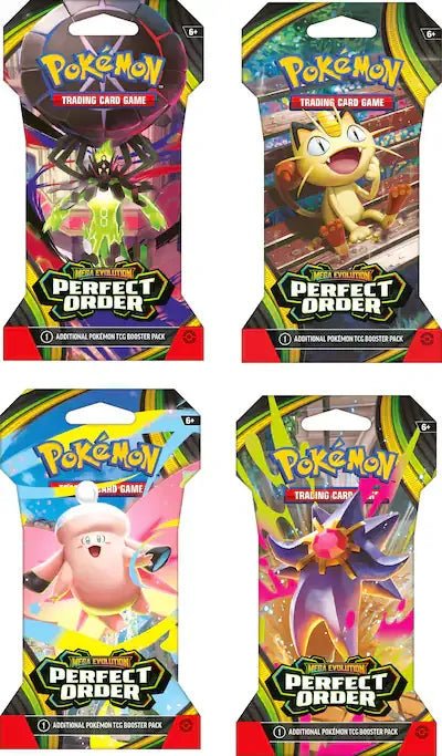 Tcg Pokemon: Mega Evolution Perfect Order Sleeved Booster