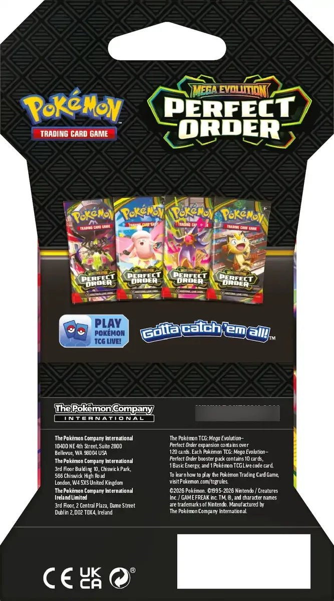 Tcg Pokemon: Mega Evolution Perfect Order Sleeved Booster