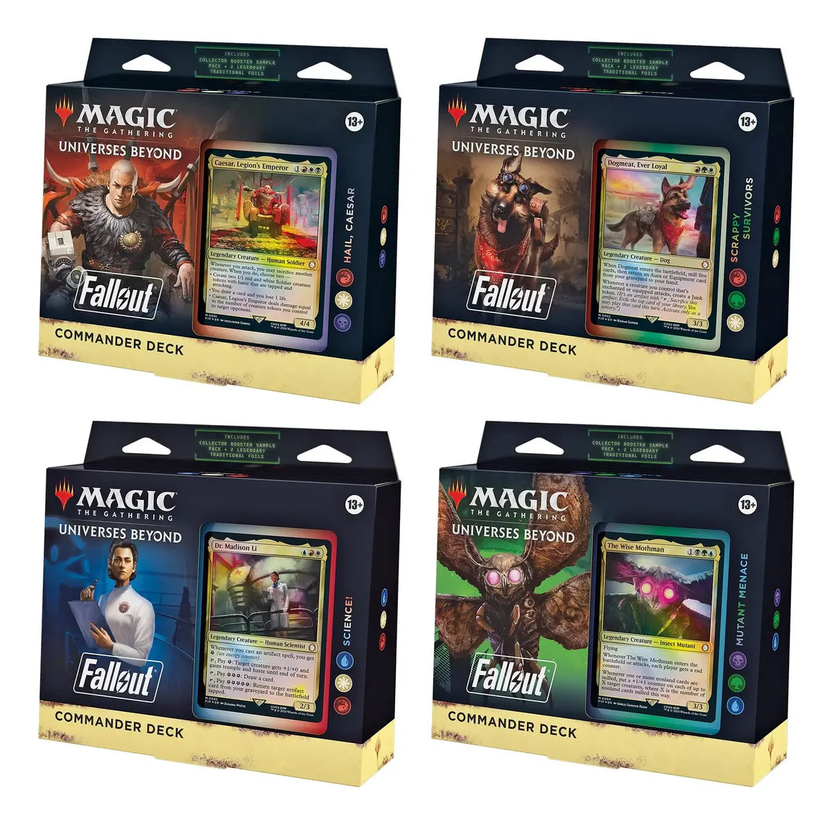 Tcg magic the gathering: Fallout Commander Deck Mutant Menace