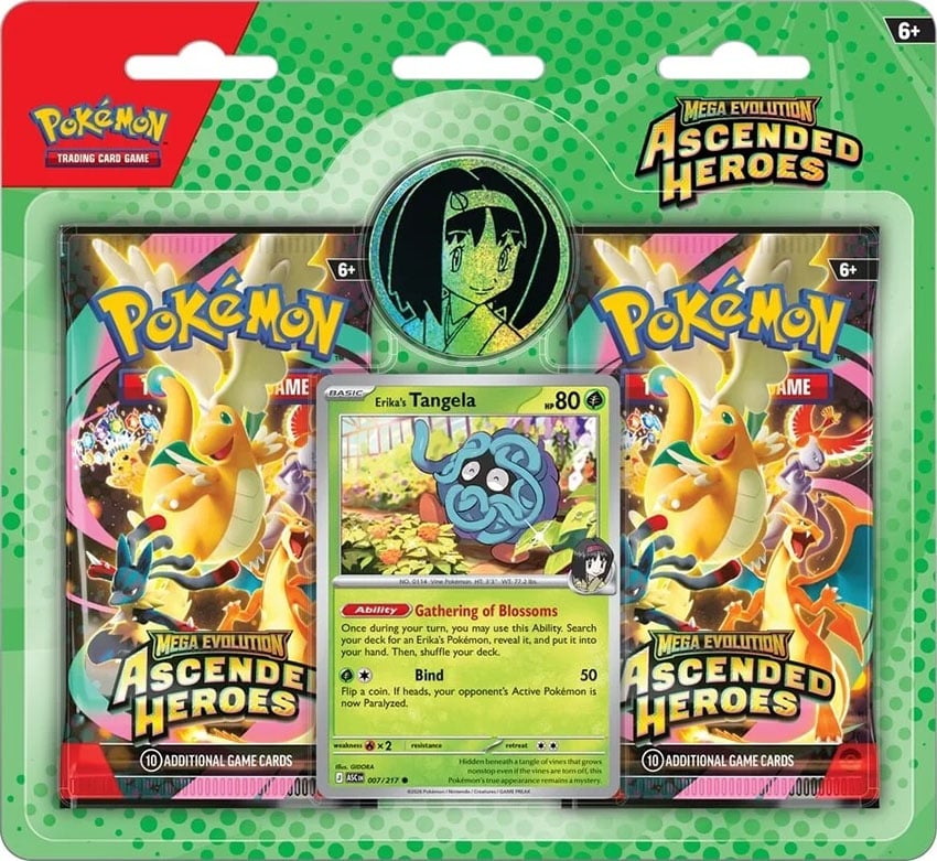 Tcg Pokemon: Ascended Heroes Erika's Tangela blister