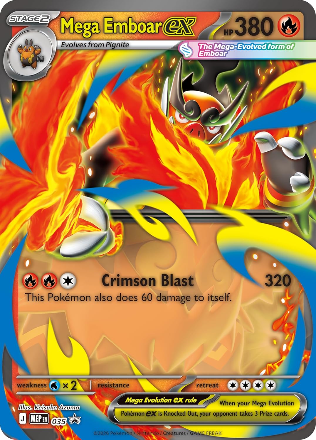 Tcg Pokemon: Mega evolution Ascended Heroes exBox Mega Emboar