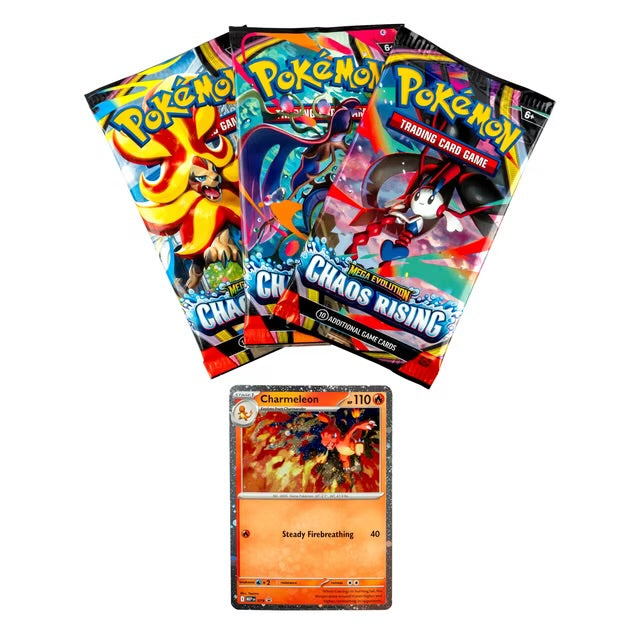 Tcg Pokemon: Mega Evolution Chaos Rising 3 Booster Blister