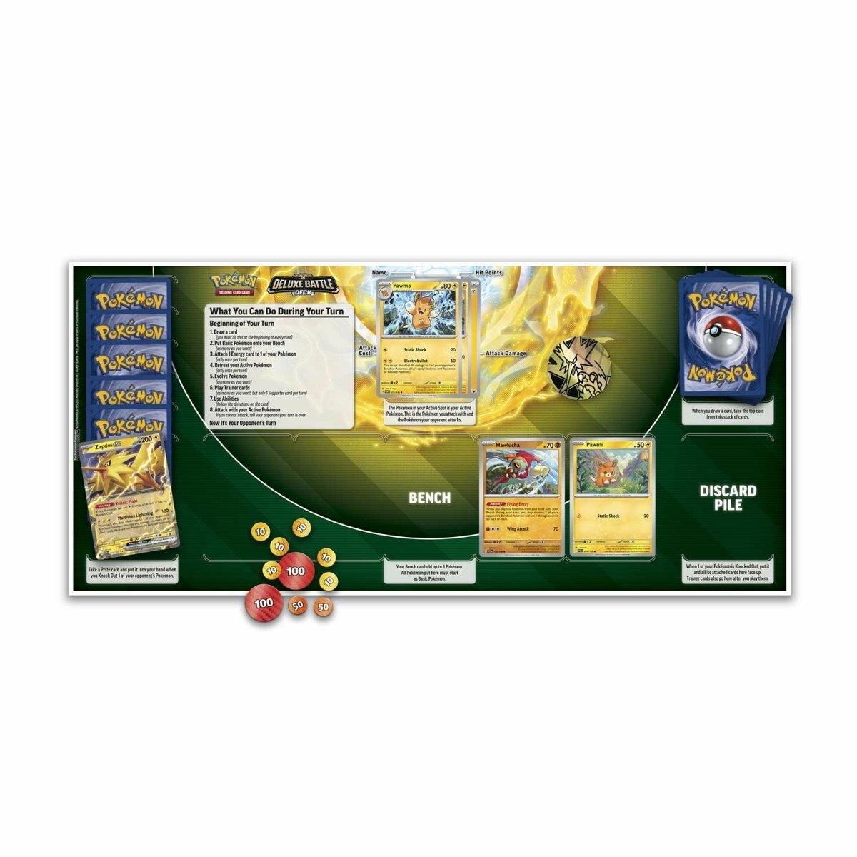 Tcg Pokemon: Zapdos ex Deluxe Battle Deck