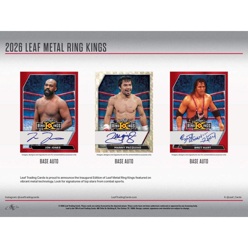 2026 Leaf Metal Ring Kings