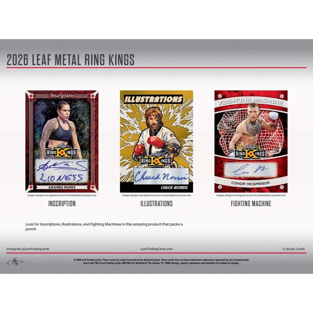 2026 Leaf Metal Ring Kings