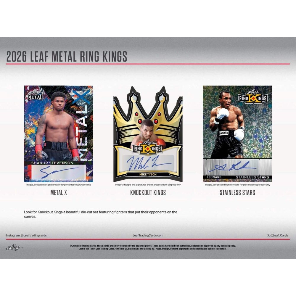 2026 Leaf Metal Ring Kings