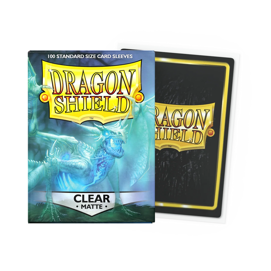 Tcg Dragon Shield Sleeves: Standard Matte Clear 100 ct