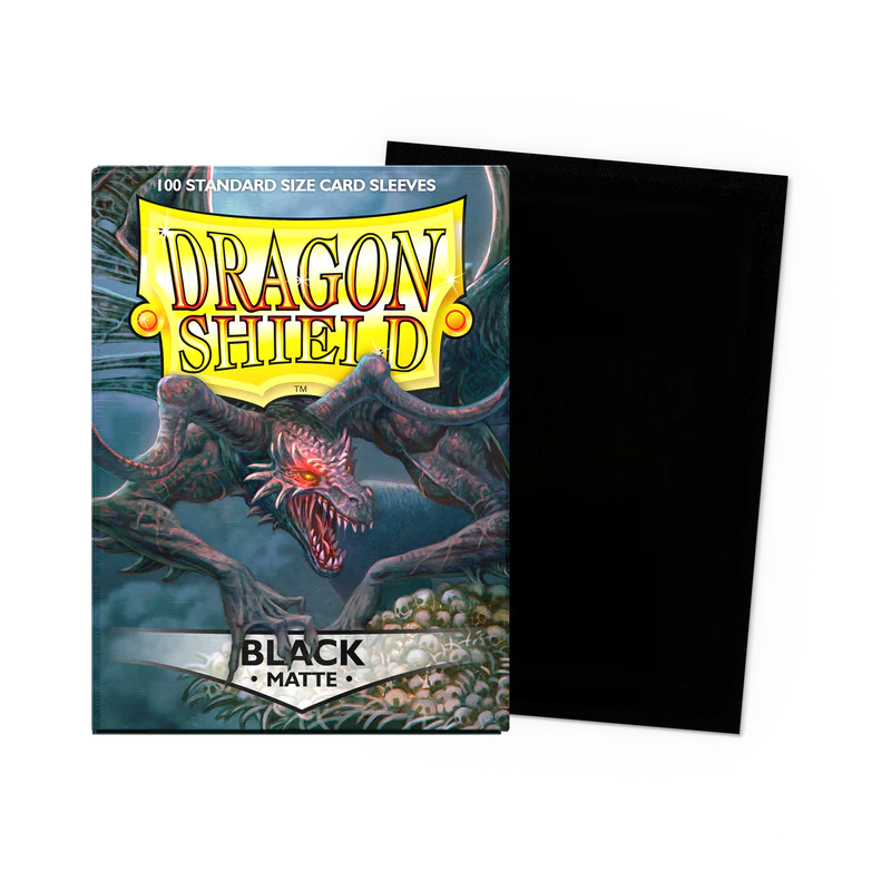 Tcg Dragon Shield Sleeves: Standard Matte Black 100 ct