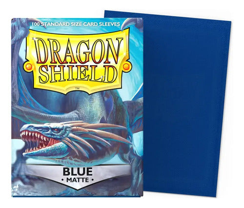 Tcg Dragon Shield Sleeves: Standard Matte Blue 100 ct