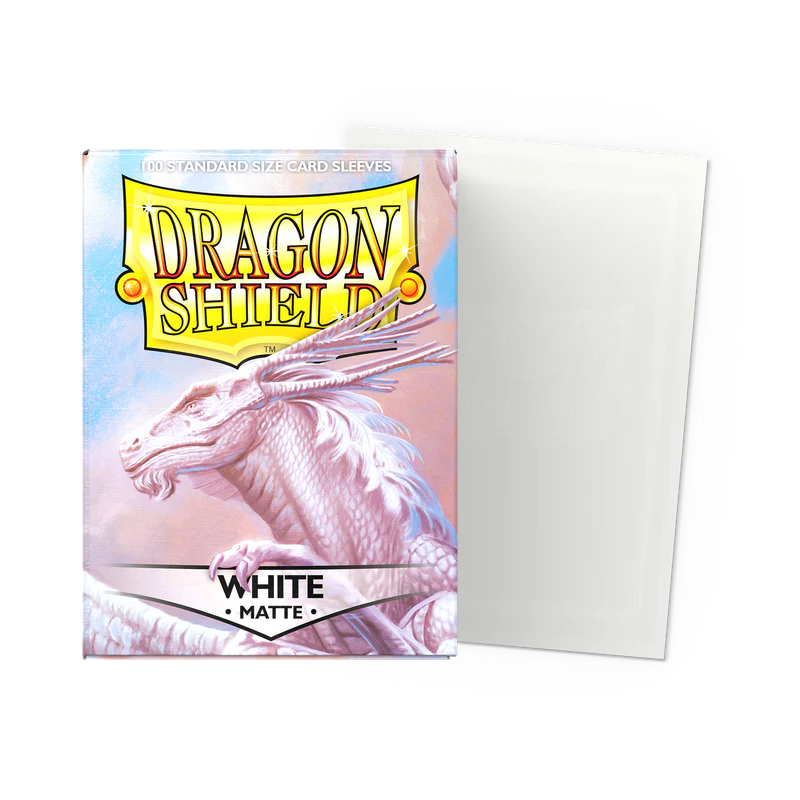 Tcg Dragon Shield Sleeves: Standard Matte White 100 ct