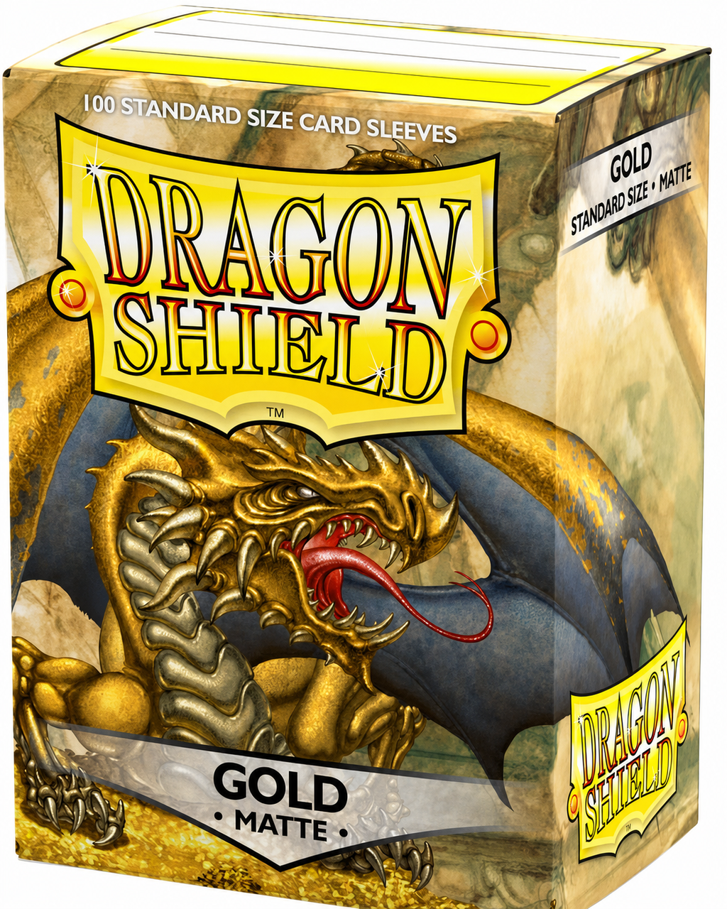 Tcg Dragon Shield Sleeves: Standard Matte Gold 100 ct