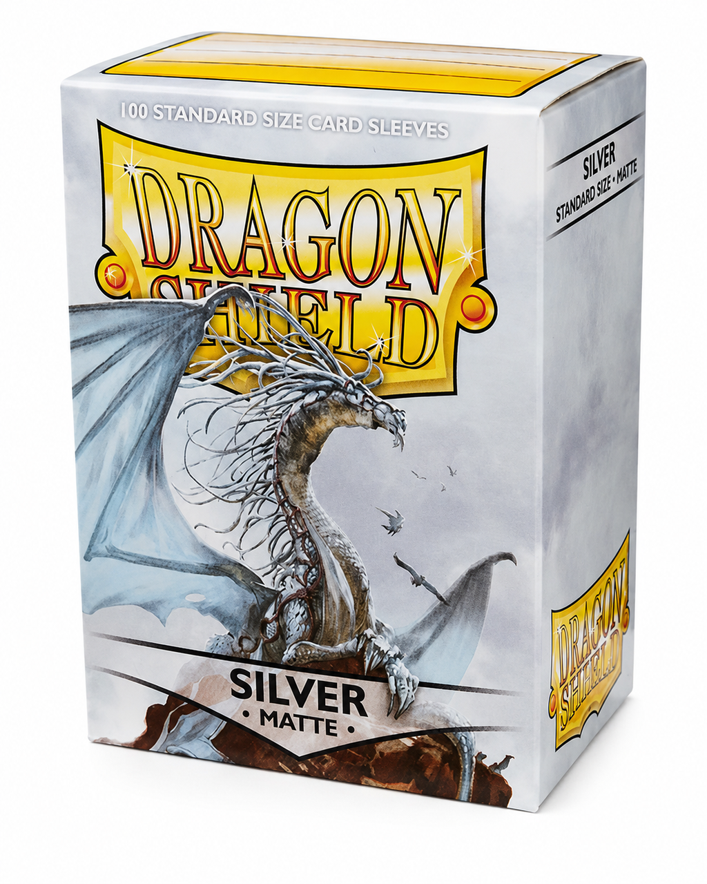 Tcg Dragon Shield Sleeves: Standard Matte Silver 100 ct