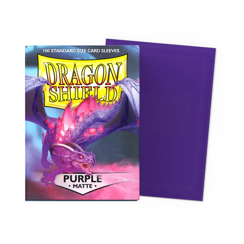 Tcg Dragon Shield Sleeves: Standard Matte Purple 100 ct
