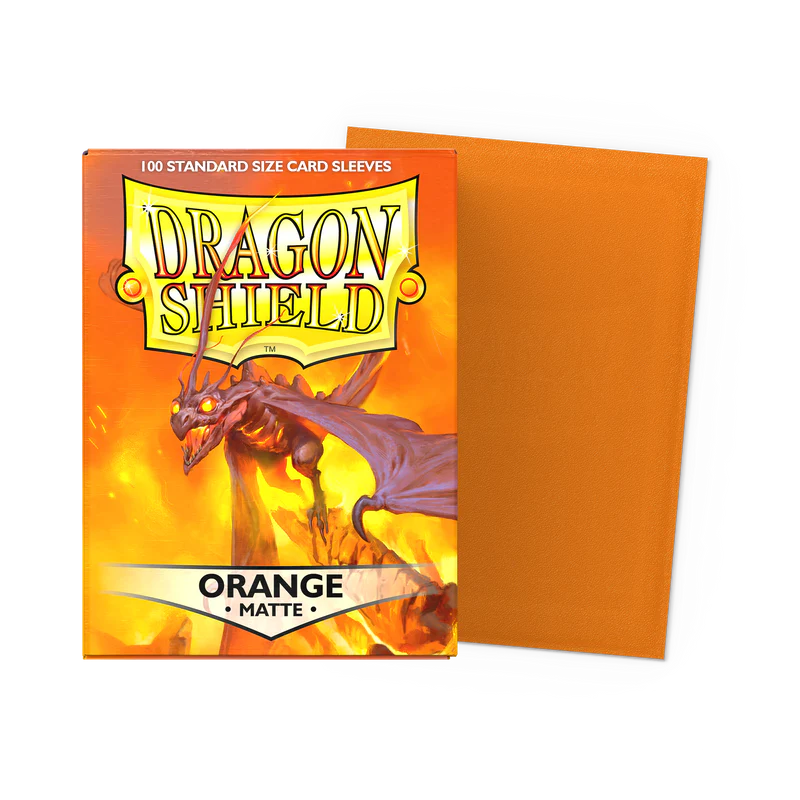 Tcg Dragon Shield Sleeves: Standard Matte Orange 100 ct
