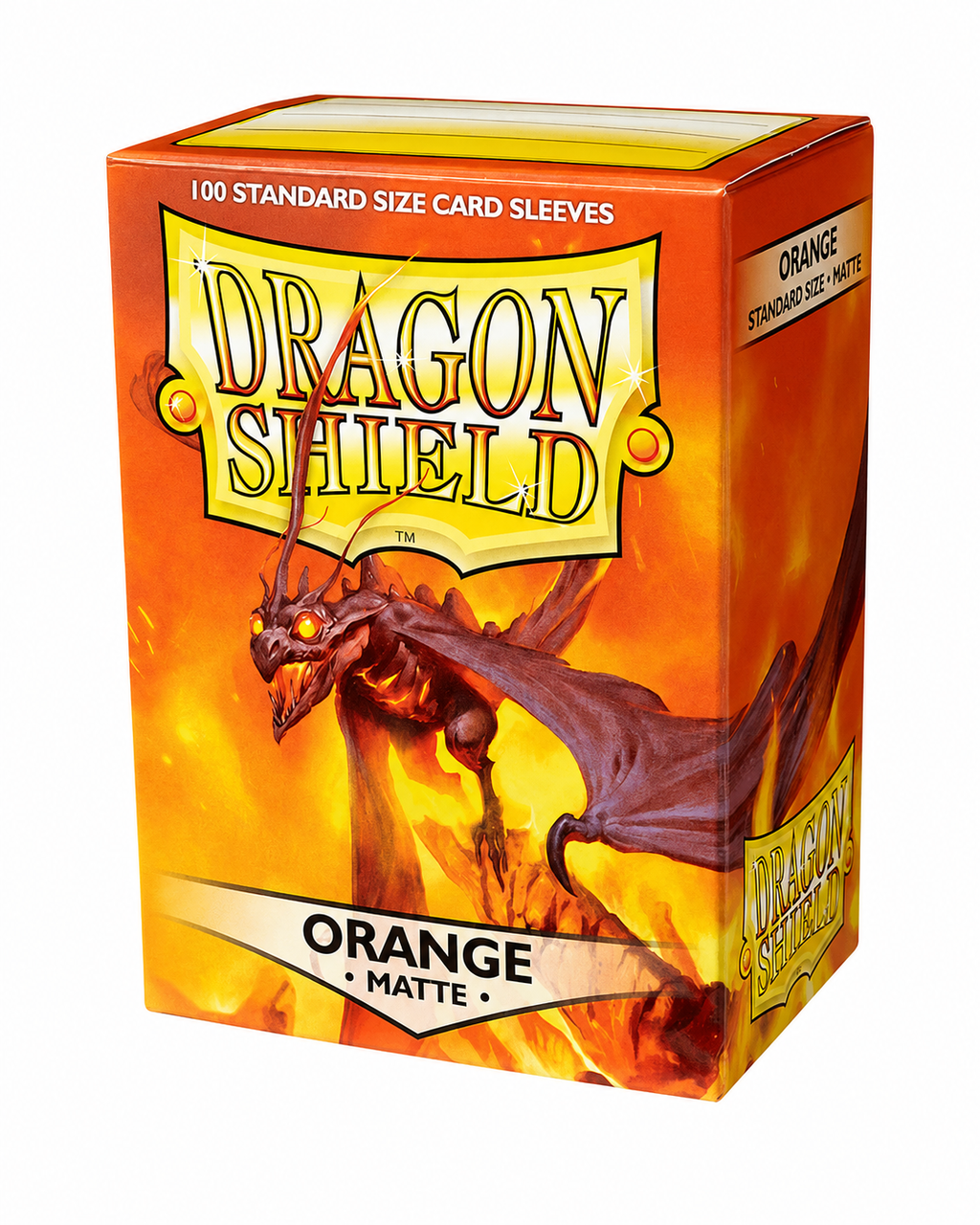 Tcg Dragon Shield Sleeves: Standard Matte Orange 100 ct