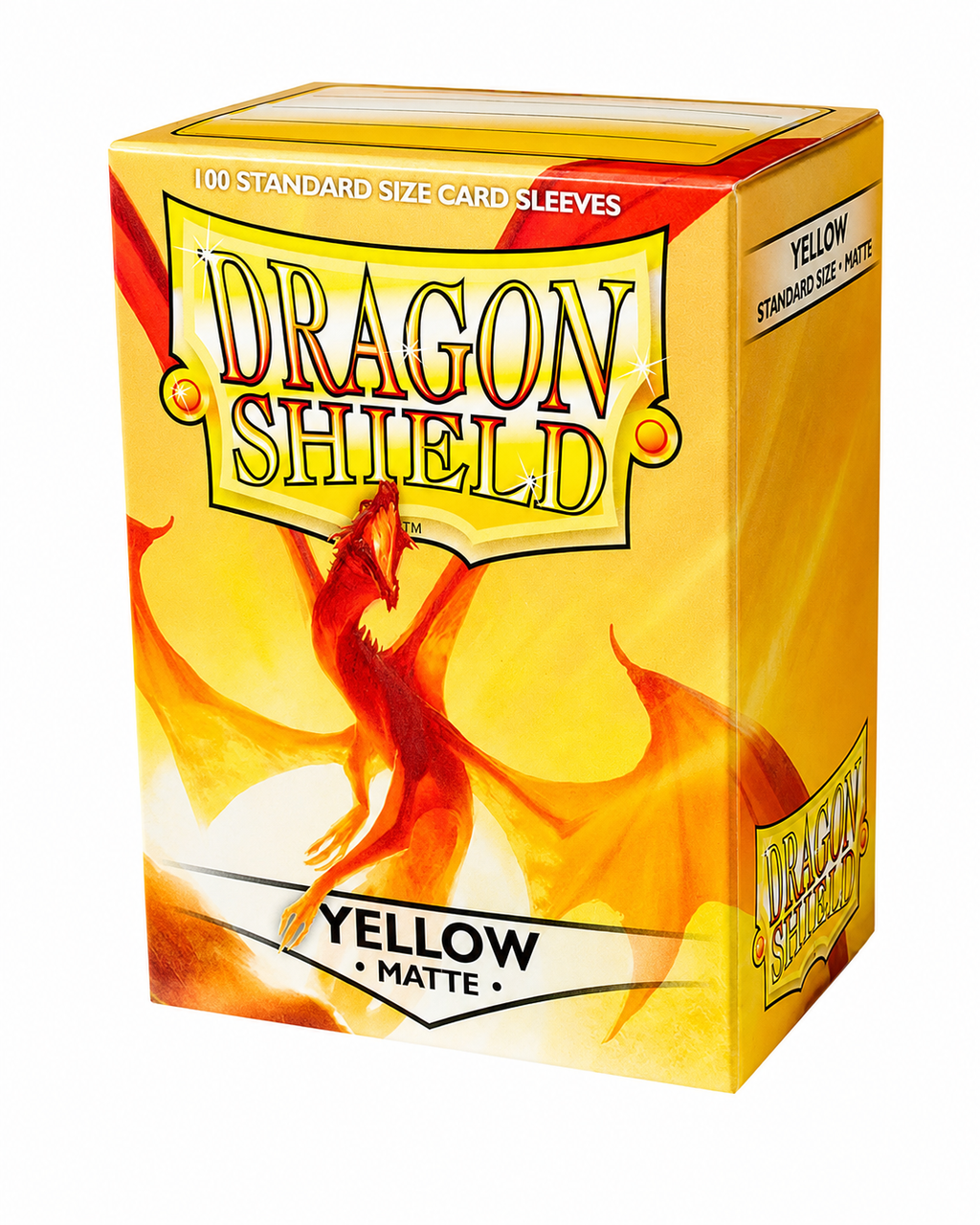 Tcg Dragon Shield Sleeves: Standard Matte Yellow 100 ct