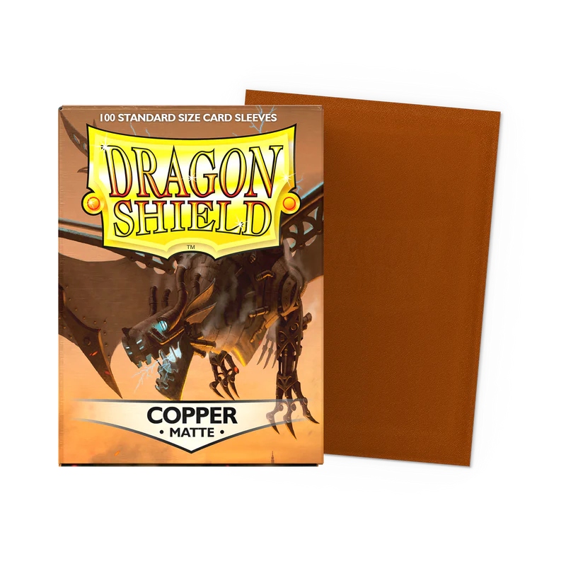 Tcg Dragon Shield Sleeves: Standard Matte Copper 100 ct