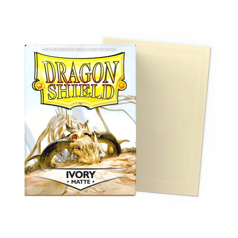 Tcg Dragon Shield Sleeves: Standard Matte Ivory 100 ct