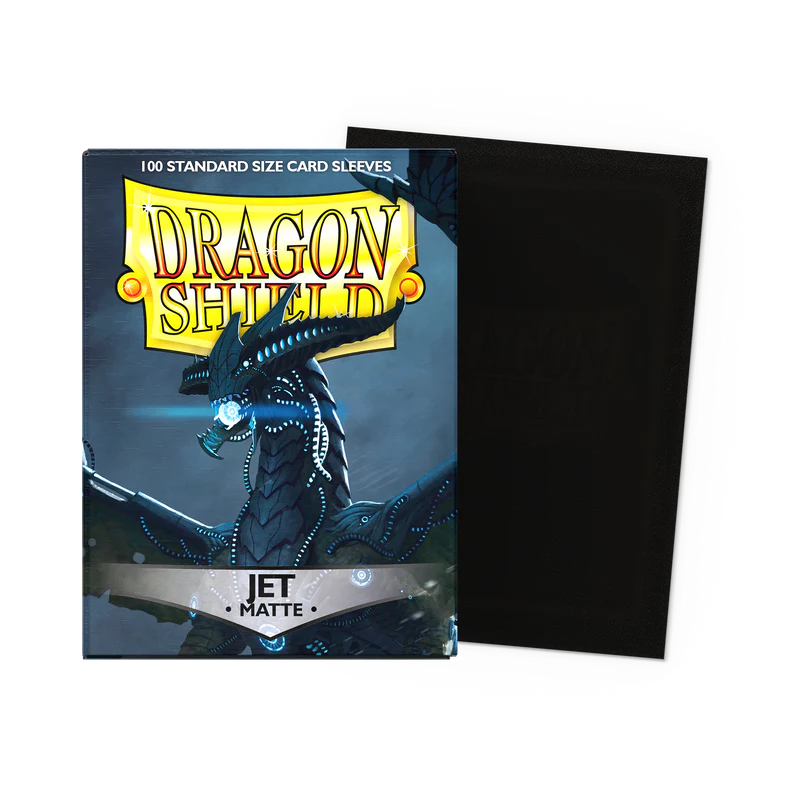 Tcg Dragon Shield Sleeves: Standard Matte Jet 100 ct