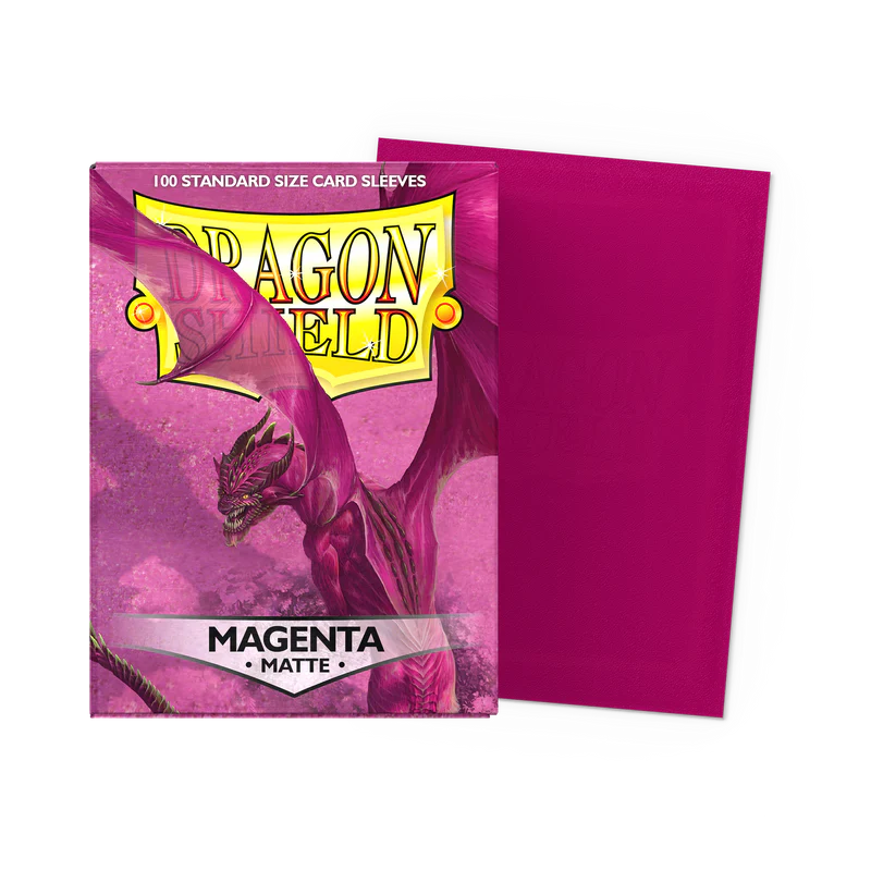 Tcg Dragon Shield Sleeves: Standard Matte Magenta 100 ct