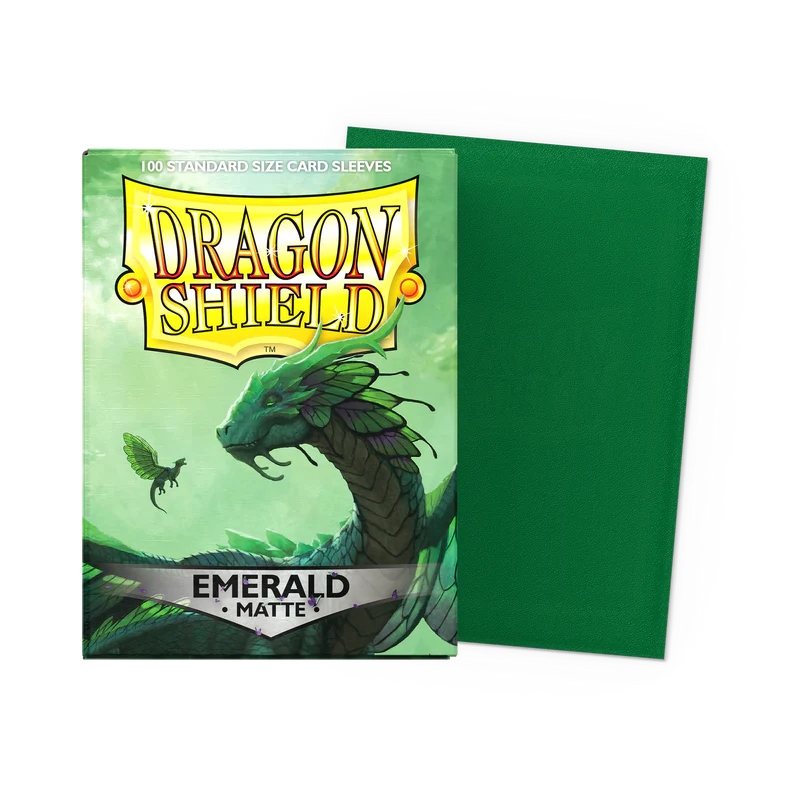 Tcg Dragon Shield Sleeves: Standard Matte Emerald 100 ct