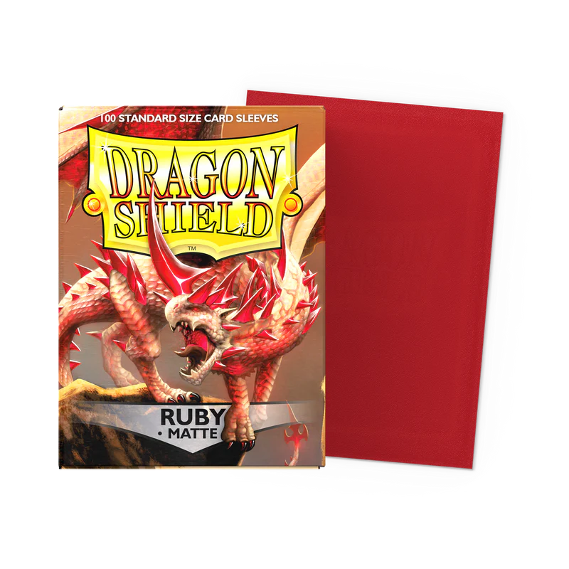 Tcg Dragon Shield Sleeves: Standard Matte Ruby 100 ct