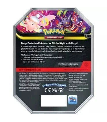 Pokemon TCG: Mega Moonlit Tin Mega Mega Clefable ex Promo