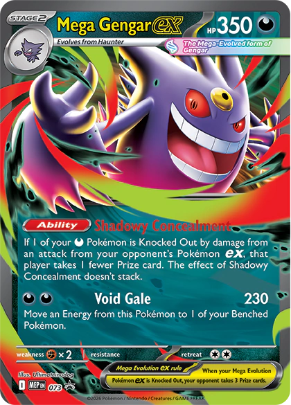 Pokemon TCG: Mega Moonlit Tin Mega Gengar ex Promo
