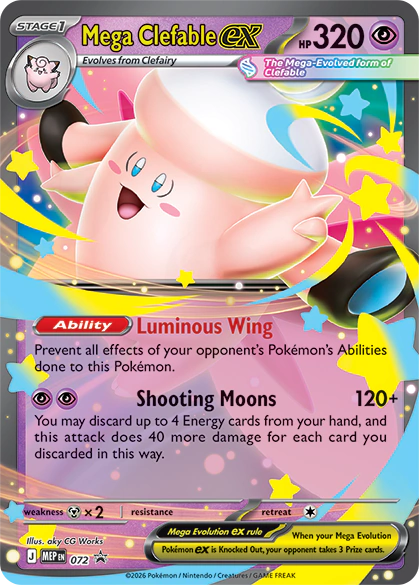 Pokemon TCG: Mega Moonlit Tin Mega Mega Clefable ex Promo